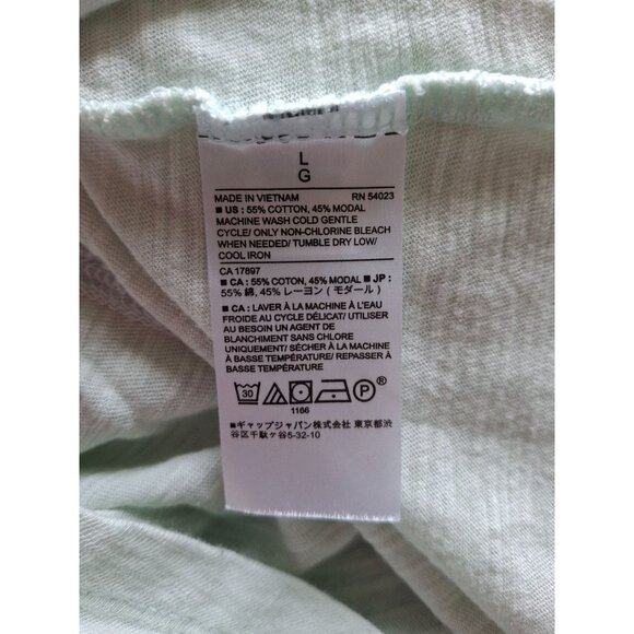 Banana Republic Malibu Tee L Mint Green Soft Girl Minimalist Soft Girl Modal - Picture 4 of 6